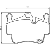 Hella Pagid Brake Pad Set T1799