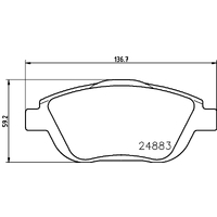 Hella Pagid Brake Pad Set T1846