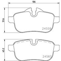 Hella Pagid Brake Pad Set T1858