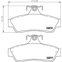Pagid Rear brake pads  T1881