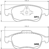 Hella Pagid Brake Pad Set T1894
