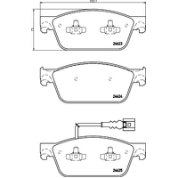 Hella Pagid Brake Pad Set T1919