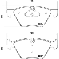 Hella Pagid Brake Pad Set T1926