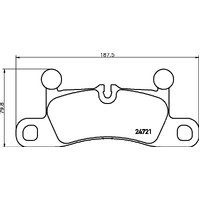 Hella Pagid Brake Pad Set T1937