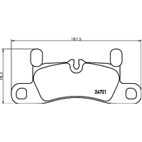 Hella Pagid Brake Pad Set T1940