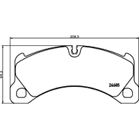 Hella Pagid Brake Pad Set T1941