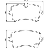 Hella Pagid Brake Pad Set T1955