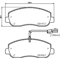 Hella Pagid Brake Pad Set T1969