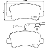 Hella Pagid Brake Pad Set T1970