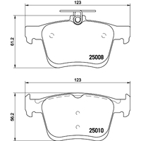 Hella Pagid Brake Pad Set T1976