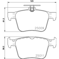 Hella Pagid Brake Pad Set T1977