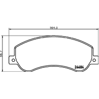 Hella Pagid Brake Pad Set T1990