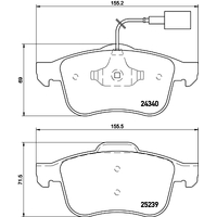 Hella Pagid Brake Pad Set T2010