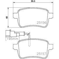Hella Pagid Brake Pad Set T2011