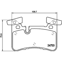 Hella Pagid Brake Pad Set T2043