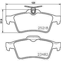 Hella Pagid Brake Pad Set T2048