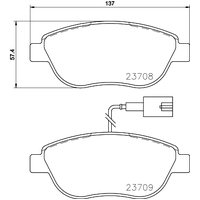 Hella Pagid Brake Pad Set T2054