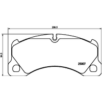 Hella Pagid Brake Pad Set T2056