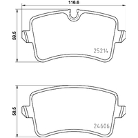 Hella Pagid Brake Pad Set T2090