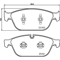 Hella Pagid Brake Pad Set T2092