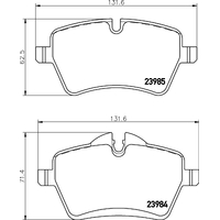 Hella Pagid Brake Pad Set T2094