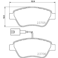 Hella Pagid Brake Pad Set T2097