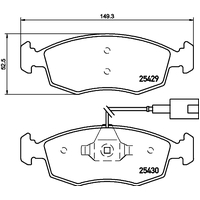 Hella Pagid Brake Pad Set T2112