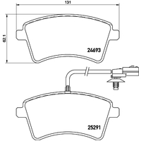 Hella Pagid Brake Pad Set T2140