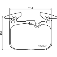 Hella Pagid Brake Pad Set T2166