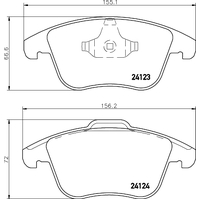 Hella Pagid Brake Pad Set T2198