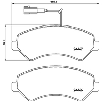 Hella Pagid Brake Pad Set T2201