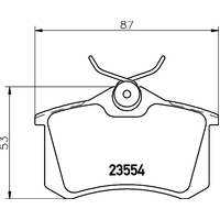 Hella Pagid Brake Pad Set T2211