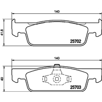 Hella Pagid Brake Pad Set T2260