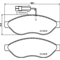 Hella Pagid Brake Pad Set T2264