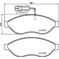 Hella Pagid Brake Pad Set T2265