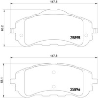 Hella Pagid Brake Pad Set T2313