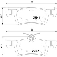 Hella Pagid Brake Pad Set T2314