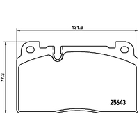 Hella Pagid Brake Pad Set T2321