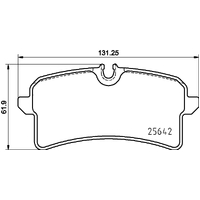 Hella Pagid Brake Pad Set T2370