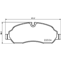 Hella Pagid Brake Pad Set T2395