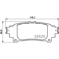 Hella Pagid Brake Pad Set T2396
