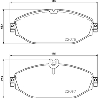 Hella Pagid Brake Pad Set T2416
