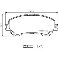Hella Pagid Brake Pad Set T2425