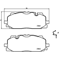 Hella Pagid Brake Pad Set T2437