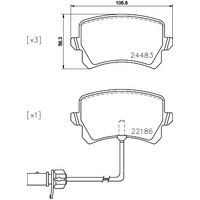 Hella Pagid Brake Pad Set T2454