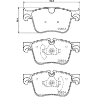 Hella Pagid Brake Pad Set T2458