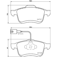 Hella Pagid Brake Pad Set T2464