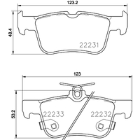 Hella Pagid Brake Pad Set T2476