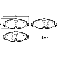 Hella Pagid Brake Pad Set T2502