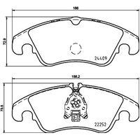 Hella Pagid Brake Pad Set T2521